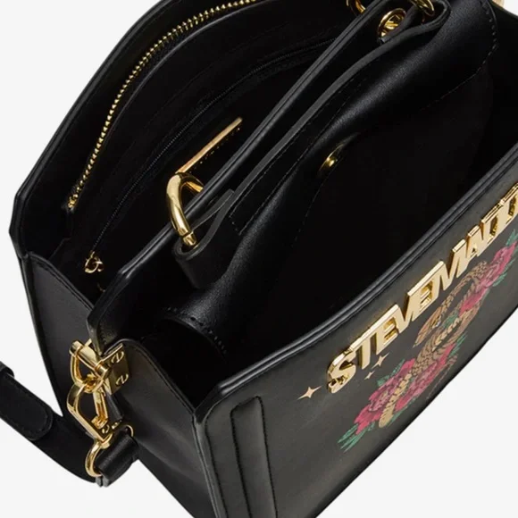 New Black Steve Madden Year of the Snake Bevelyn Crossbody Bag Lunar New Year - Picture 3 of 7